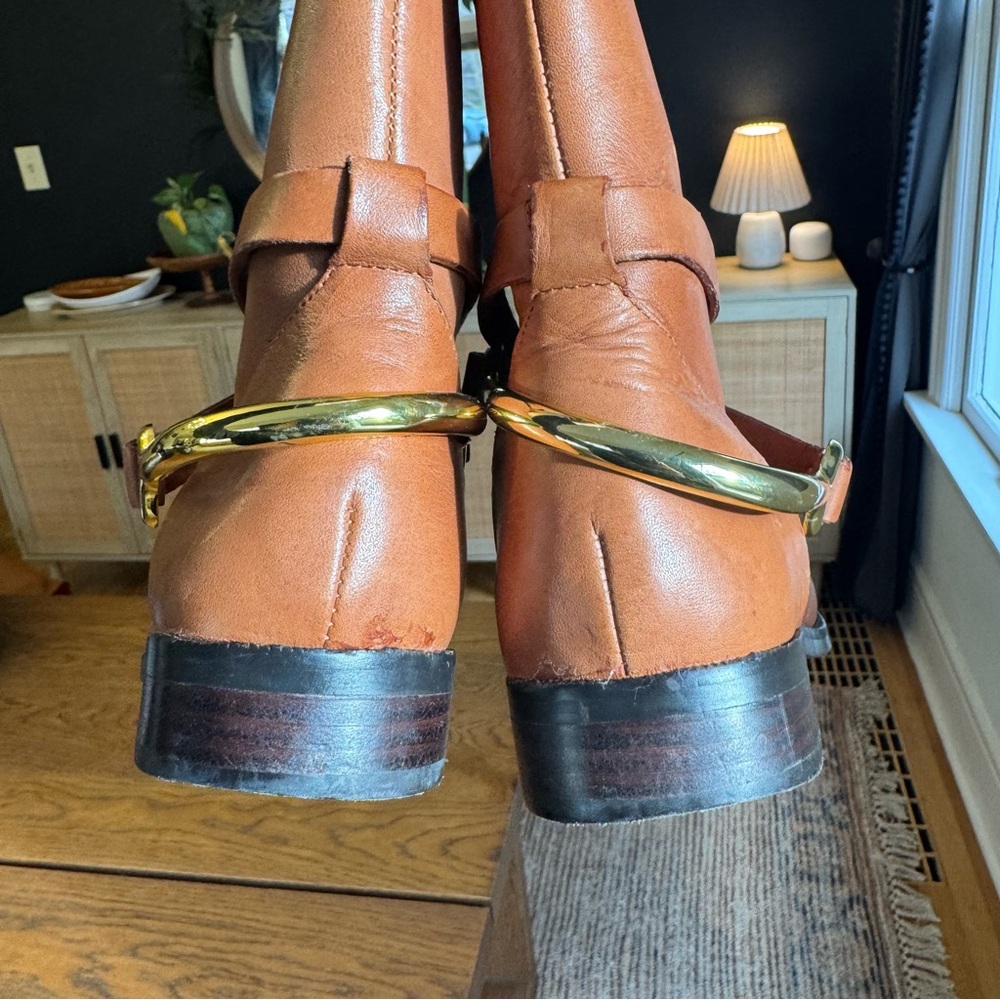 Ralph Lauren Jenny Riding Boots Western Vintage - Picture 2 of 16